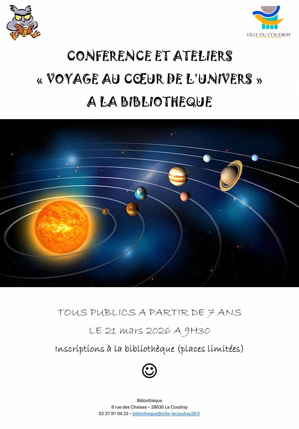 Affiche VOYAGE UNIVERS Mars 2026